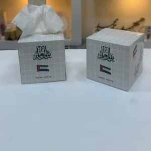 بوكس محارم ورقية (كلينكس) ليوم العلم الإماراتي (الحبه )